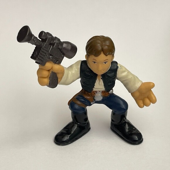 Hasbro LFL Star Wars Han Solo Galactic Heroes 2006 Figure 2" Tall - Picture 5 of 6